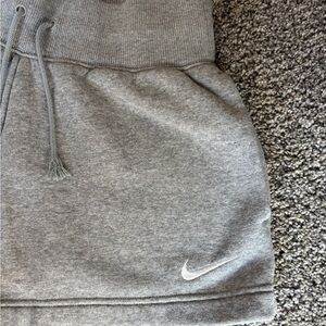 Nike Heather Gray Fleece Shorts